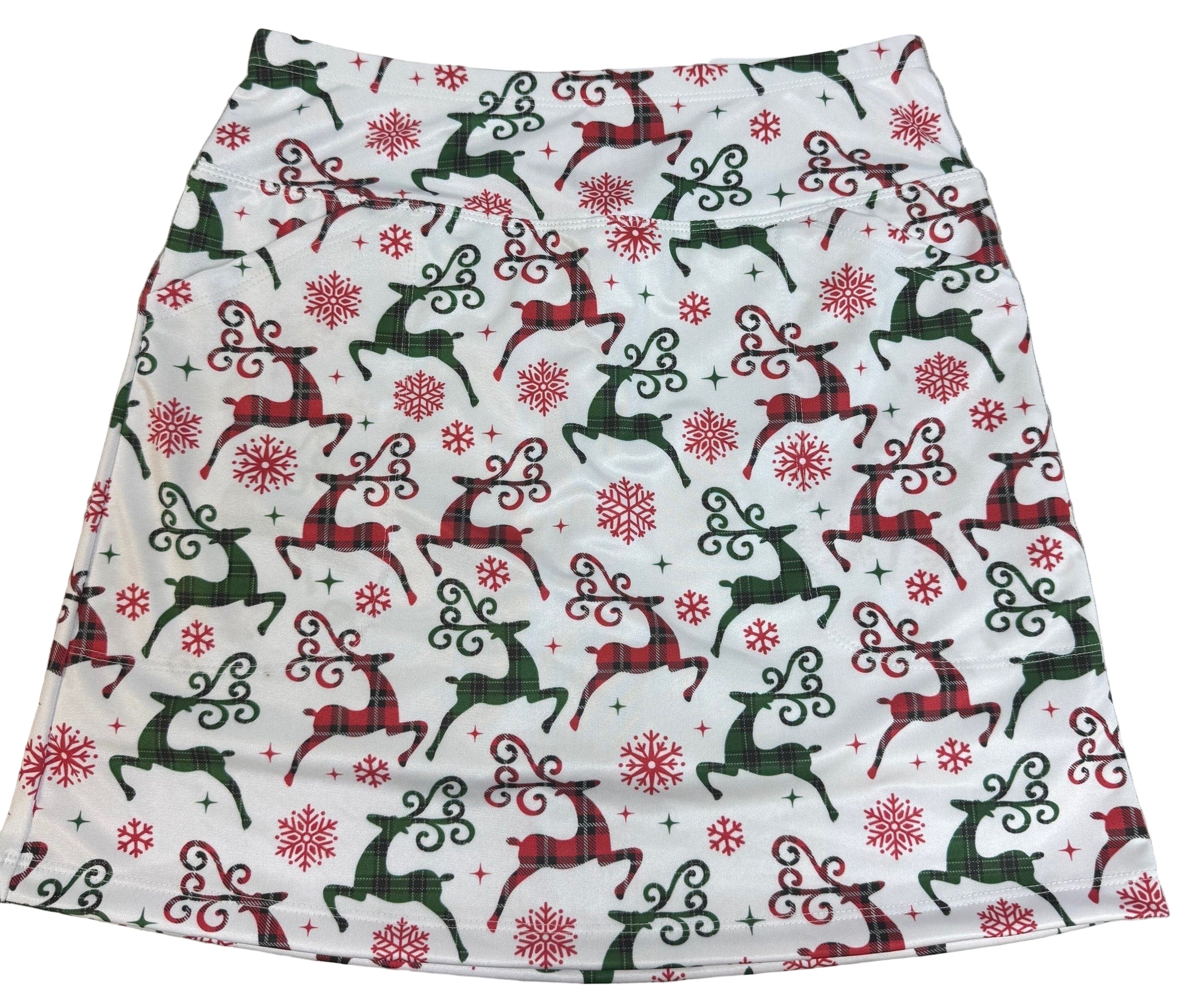 Bskinz Women's Knit Solid Stretch Pull-On  18" Skort-Prancer