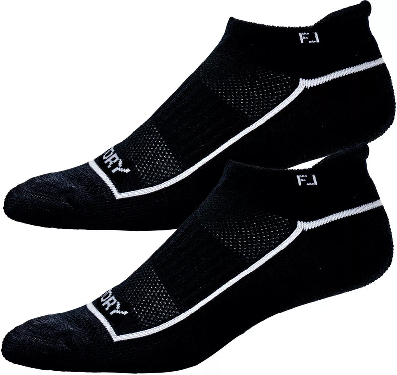 FootJoy Women's Pro Dry Lightweight Roll Tab Socks-Black or White