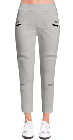 Jamie Sadock Adrenaline Women's Skinnylicious Pull-on Ankle Pants - Mercury Grey