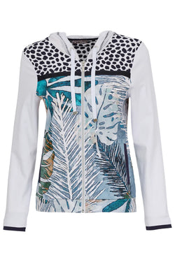 Dolcezza TROPICAL BLUE HOODIE JACKET