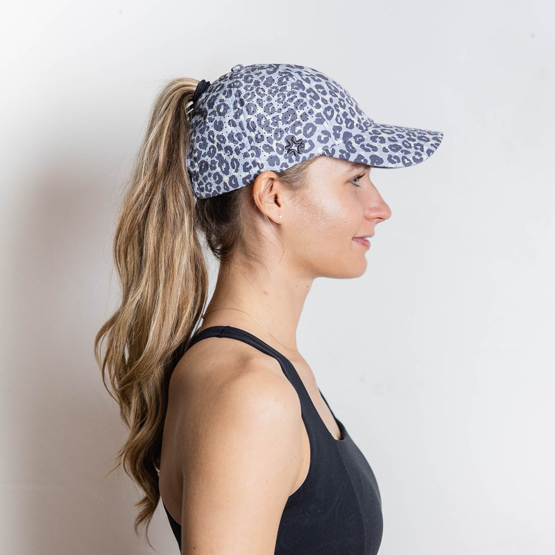 VimHue Women's Lightweight Fit Caps with Pony Opening-Sun Goddess Style-Leopard Print