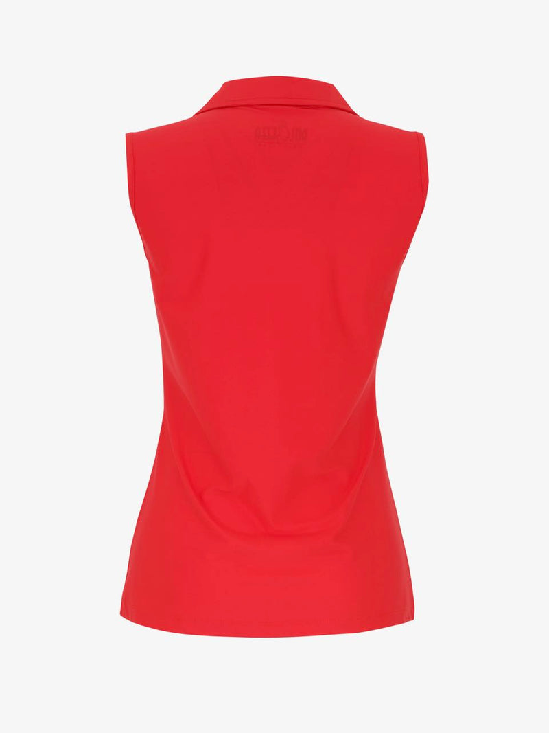 Dolcezza Sport Sleeveless Solid Sleeveless Shirt-Pink, Red , or Blue