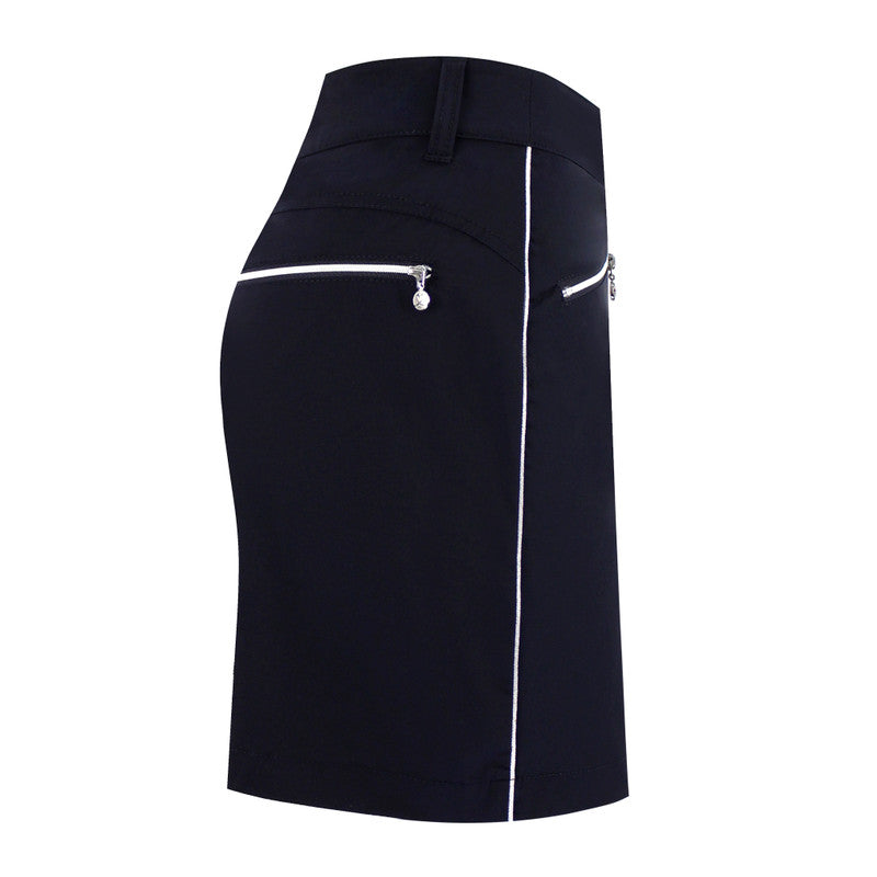 Daily Sports Basic Women's Solid Glam 20" Stretch Golf Skort-Black