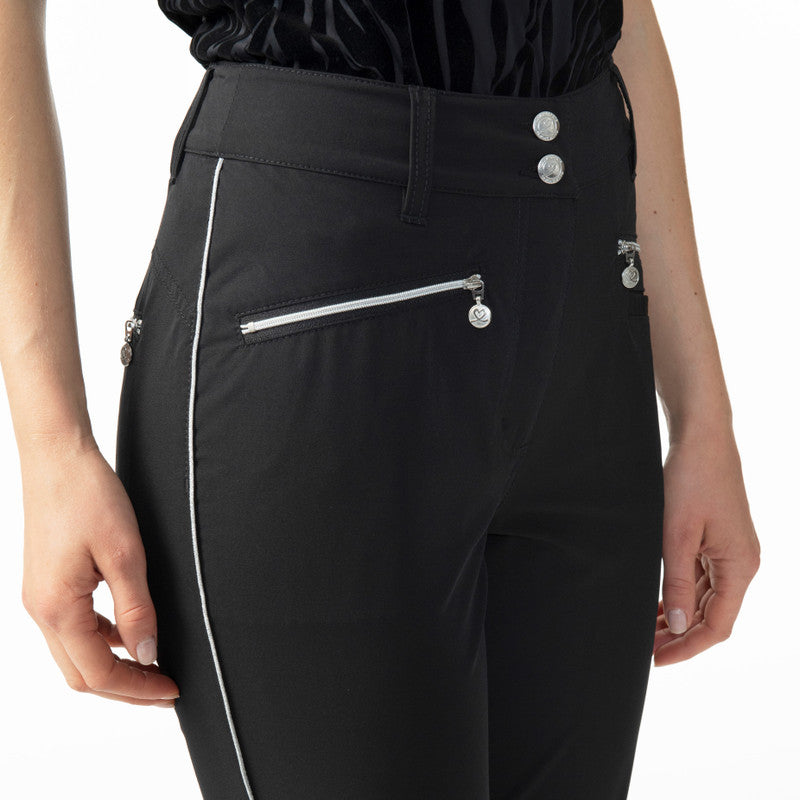 Daily Sports Glam Stretch Ankle Pants-Black