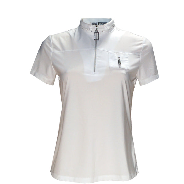Jamie Sadock Basic Collection: Solid White Cooltrex Short Sleeve Shirt