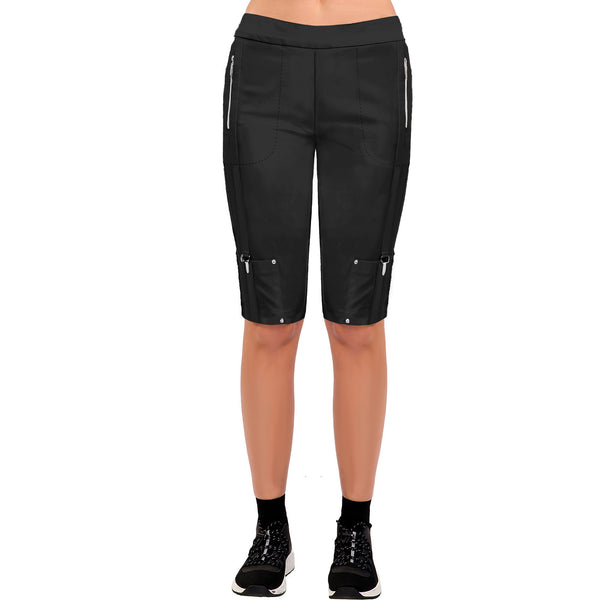 Jamie Sadock Indochine Basic Women's Skinnylicious Pull on 24.5" Knee Short-Black
