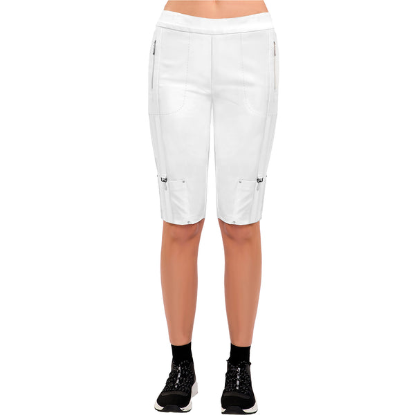 Jamie Sadock Indochine Basic Women's Skinnylicious Pull on 24.5" Knee Short-White