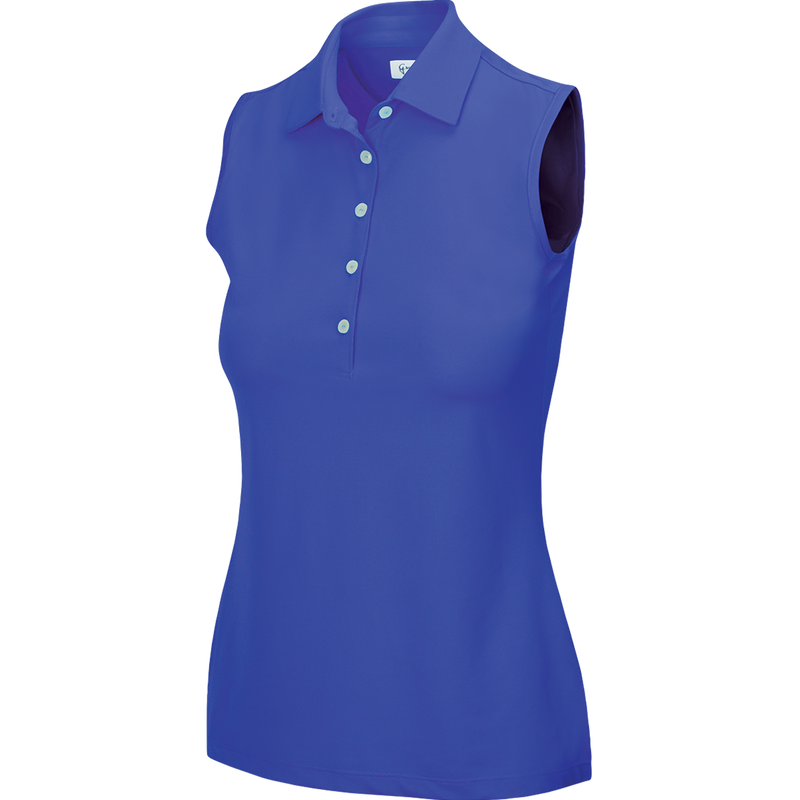 Greg Norman Women's NEW Solid Tech Pique Sleeveless Shirt-17 Beautiful Colors