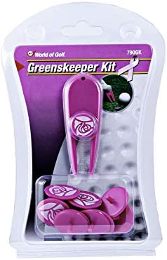Golf Gifts Pink Tee Greenskeeper Kit