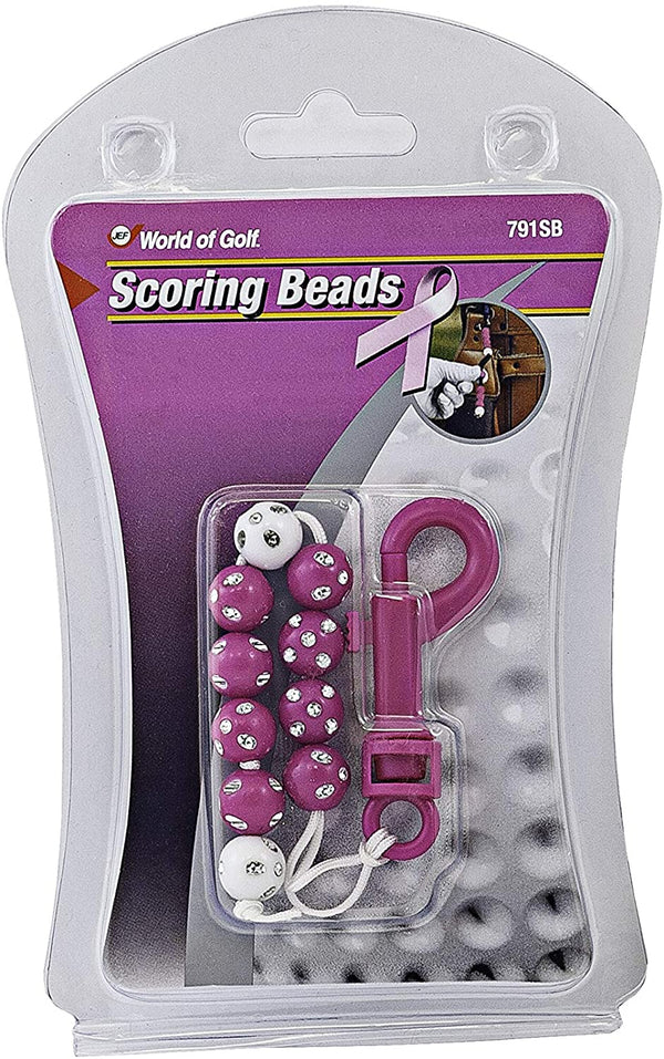 Golf Gifts Pink Scoring Beads