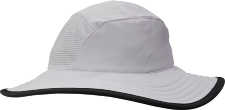 Ahead Player Polyester Mesh Bucket Hat-White, Gray