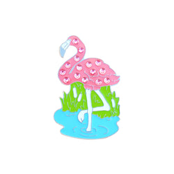 Navika-Flamingo Sparkly Ballmarker and clip set