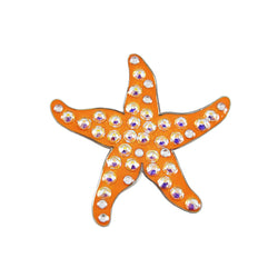 Navika Starfish Sparkly Ballmarker and clip set