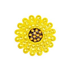 Navika-Yellow Sunflower Sparkly Ballmarker and clip set