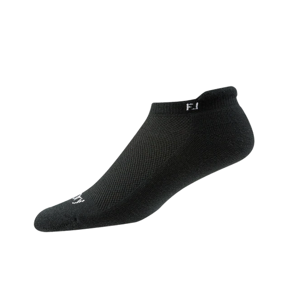 FootJoy Women's Pro Dry Lightweight Roll Tab Socks-Black