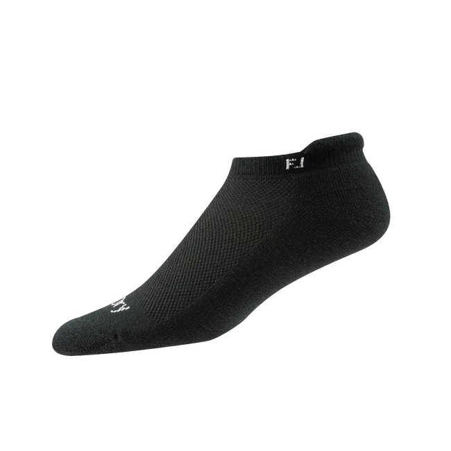 FootJoy Women's Pro Dry Lightweight Roll Tab Socks-Black or White