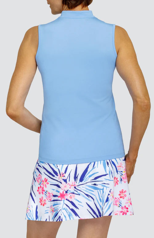 Tail Activewear Fun In the Sun Zee Solid Sleeveless Shirt-Seaview Blue