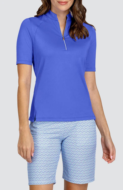 Tail Activewear Electric Paradise Mitch Short Sleeved Solid Top - Naples