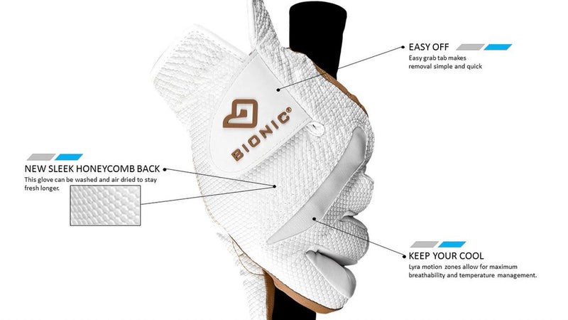 Bionic RelaxGrip™ Caramel Palm Golf Glove for Women