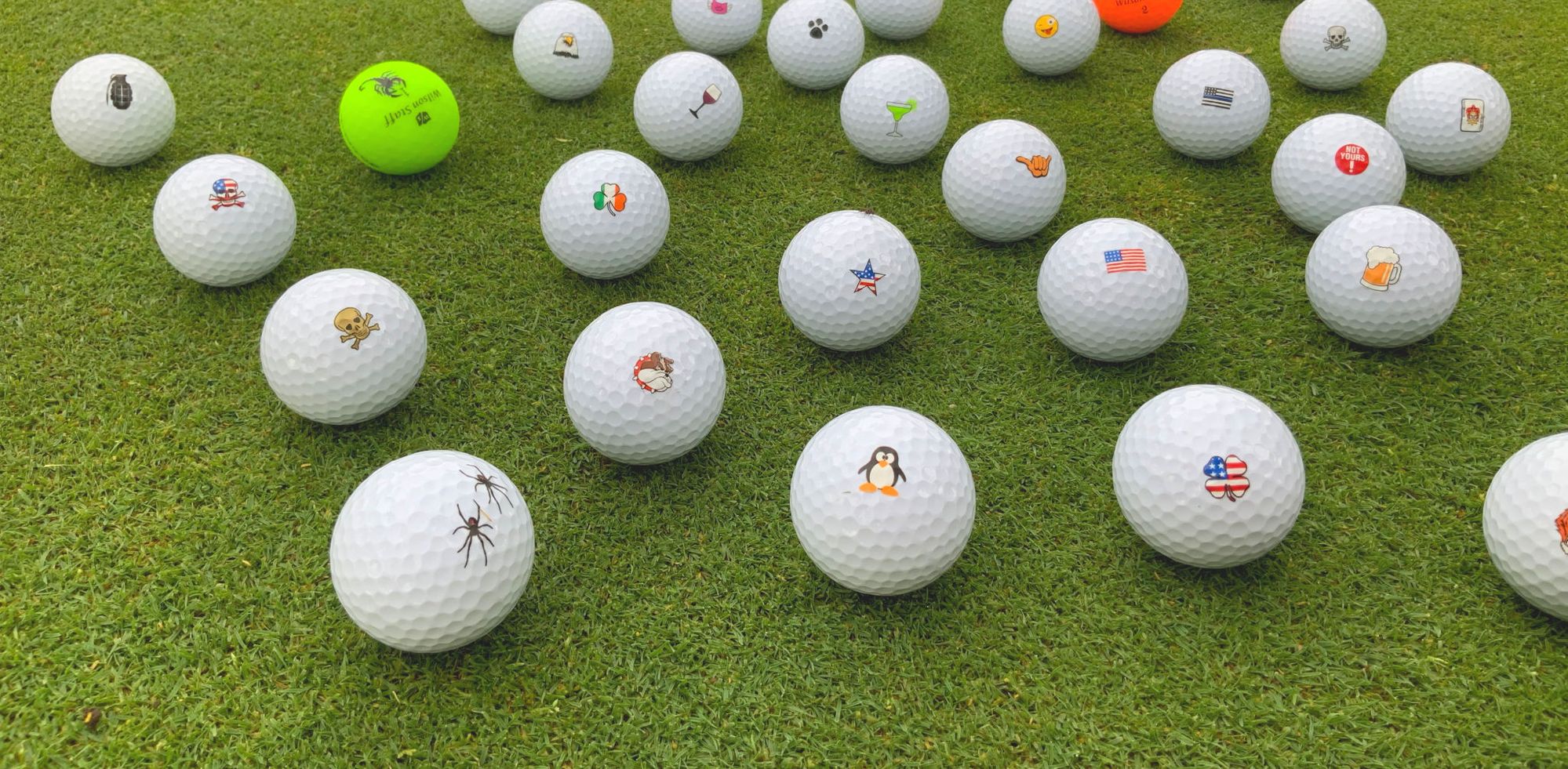 Golf Dotz Golf Ball Stick On Markers- Assorted designs