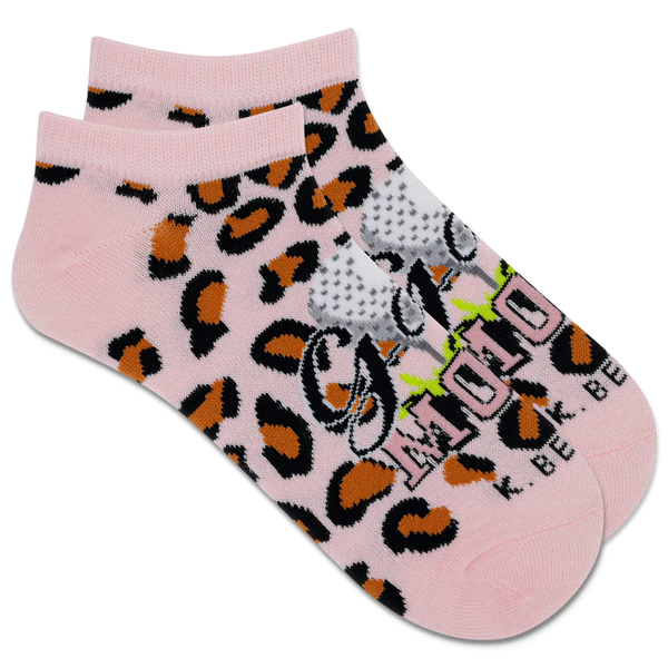 KBell  Pink Golf Mom Animal Print Socks