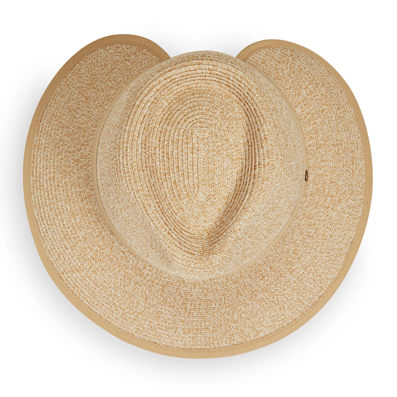 Wallaroo Gabi Petite Ponytail Back Women's Sun Protection Hat-Ivory, Beige