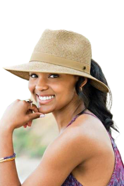 Wallaroo Gabi Ponytail Back Women's Sun Protection Hat-Ivory, Beige, Black, and Navy
