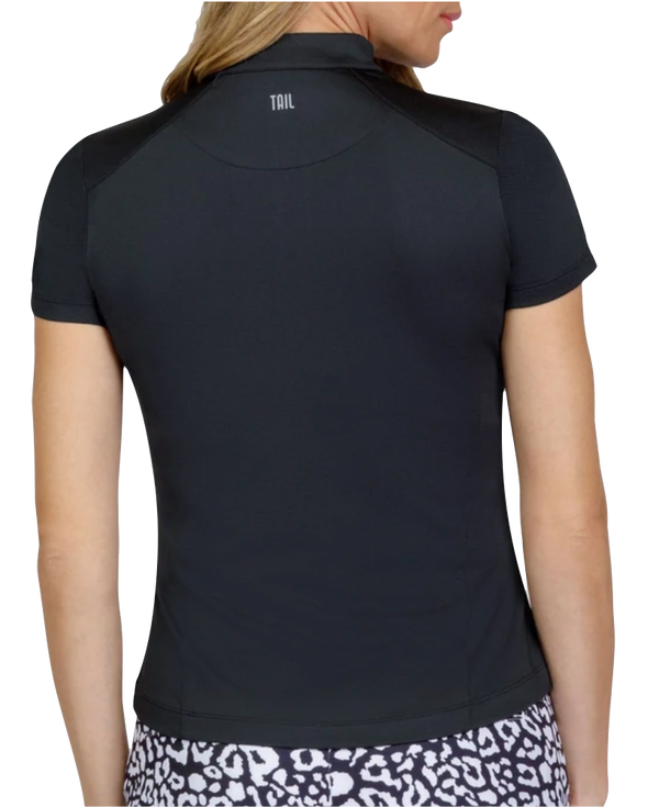 Tail Activewear Flamenco Genesis Short Sleeve Shirt- Black