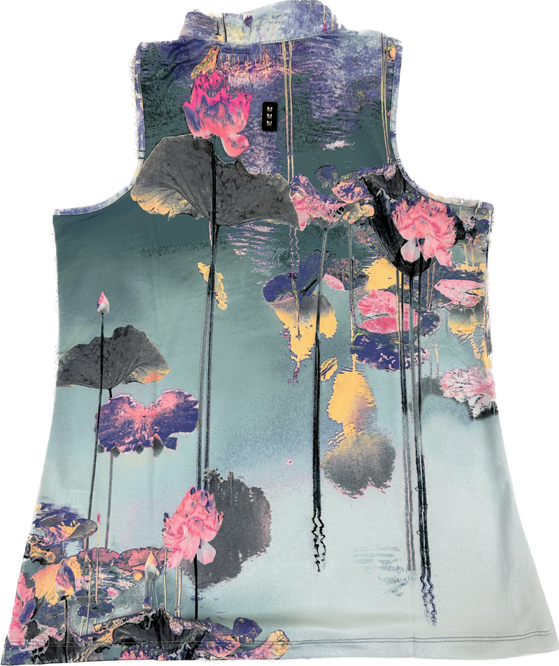 Jamie Sadock Arabesque Collection: Thai Beauty Print Sleeveless Shirt