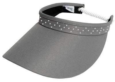 Hats,Glove It,Glove It "Bling" Solid Collection Large 4" Brim Coil Back Visor,the-ladies-pro-shop-2,ladiesproshop,ladiesgolf,golfclothes,ladiesgolfclothes,cutegolfclothes,womensgolfclothes,ladiesgolfclothing,womensgolfclothing