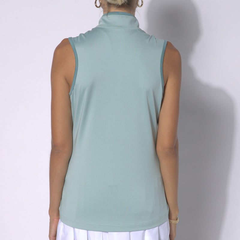 GG Blue Desi Sleeveless Shirt- Mist Matcha