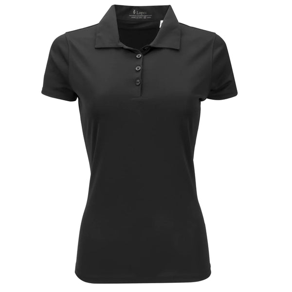 Nancy Lopez PLUS Legacy Solid Short Sleeved Shirt-Black