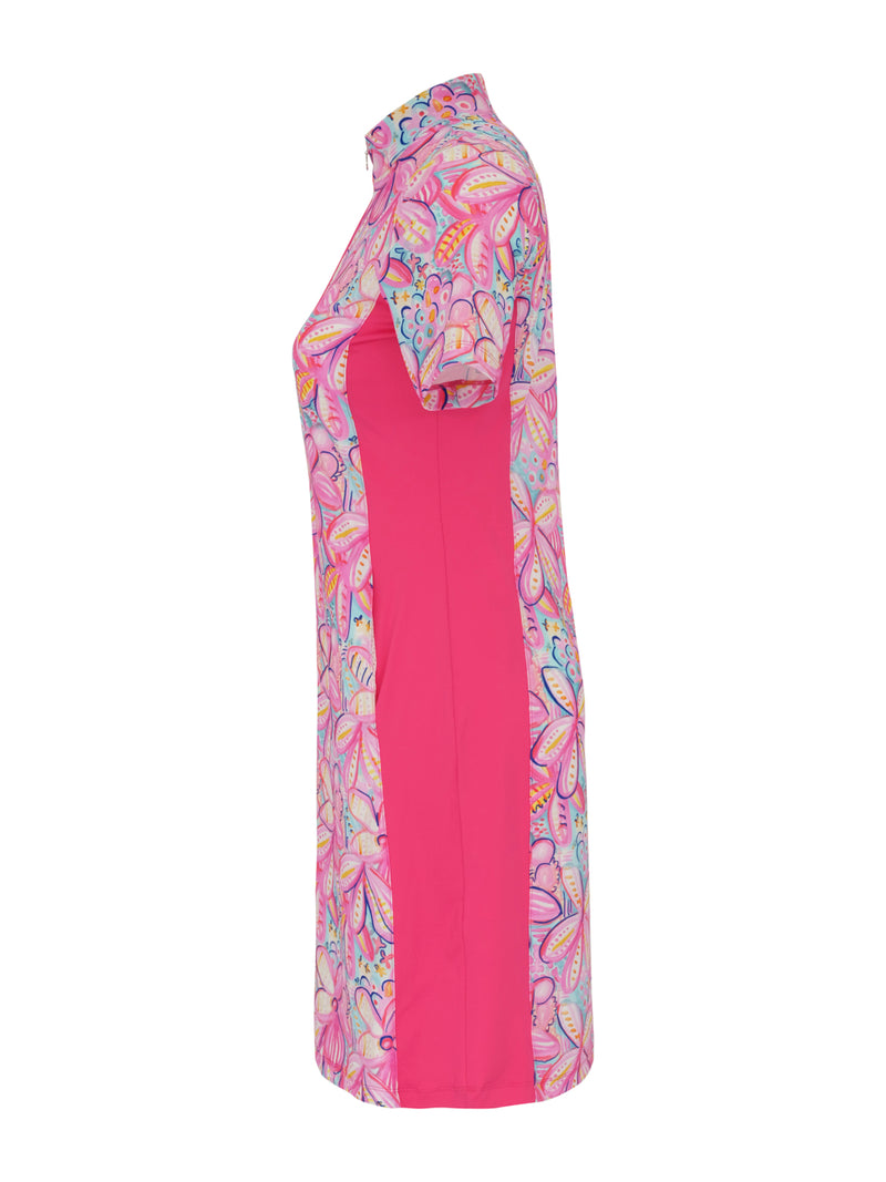 Dolcezza Sport Dress-Pink Floral Print